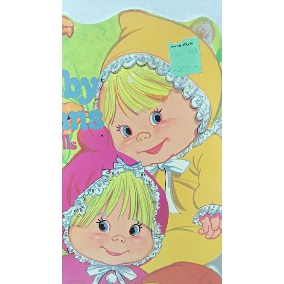 Vintage 1973 Baby Beans Paper Dolls Whitman Book Uncut book - Picture 3 of 10